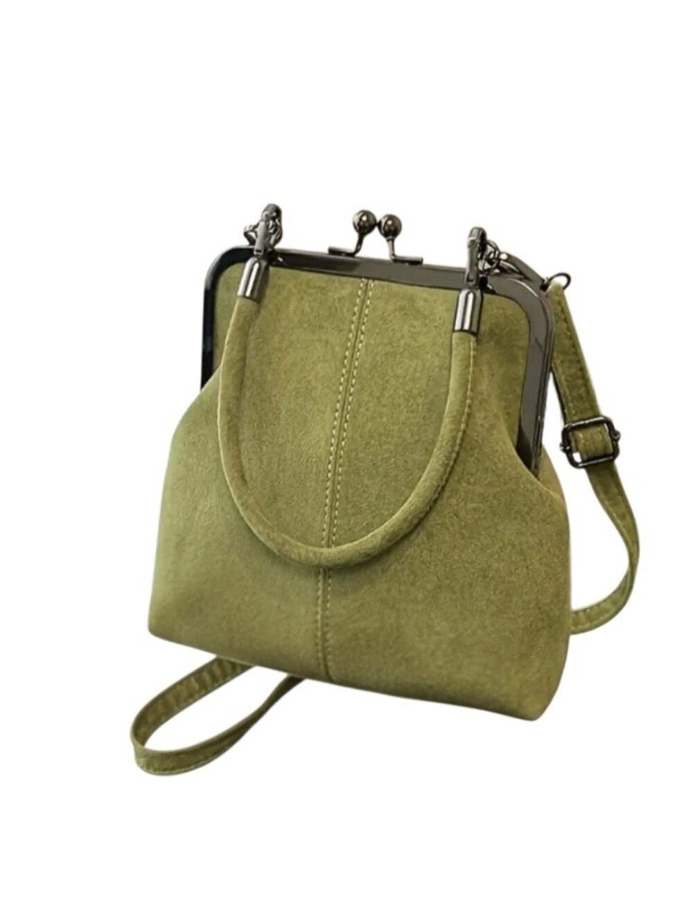 Kisslock Satchel - Women's Crossbody Handbags